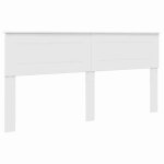 T�te de lit - vidaxl - blanc brillant - 180 cm - bois ding�nierie - facile � nettoyer - durable - usage ...