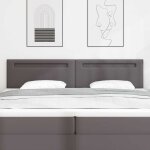 T�te de lit vidaxl design simple gris 200 cm en simili cuir 42007315