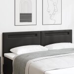 Tte de lit vidaxl design simple noir 180 cm en cuir synthtique 42007309