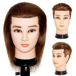 Tte de mannequin 100% noire pour pratique coiffure formation esthtique tte beurre coiffure g - 2 brun ...