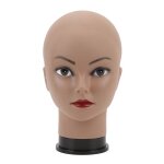 T�te de mannequin femme chauve pour maquillage fabrication de perruque