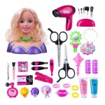T�tes de poup�e 35pcs pour coiffure et maquillage accessoires maquillage r�alistes et color�s pour cadeau ...