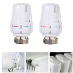 Tte de radiateur 2 pices tte de vanne de radiateur tte thermostat radiateur trv m30 x 15 tte thermostatiq ...