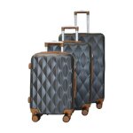 Texier - set de 3 valises 35 70 et 108l anthracite tr Texier - set de 3 valises 35 70 et 108l anthracite tr