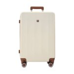 Texier - valise taille grande 49x29x77cm beige tr3