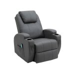 Thanaddo ? fauteuil de relaxation manuel inclinable avec repose - pieds r�glable 92 � 92 � 109 cm simili ...