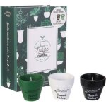 Coffret de 3 bougies parfumes en terre cuite