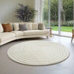 Tapis moderne - the carpet - everest - haute densit� - doux - cr�me - 160 cm