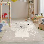 Tapis enfant - the carpet - jungle kids - beige - 140x200 cm - synthtique