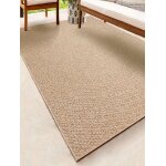Tapis rectangulaire - the carpet - kansas - jute crème - résistant uv - 120 cm rond Tapis rectangulaire - the carpet - kansas - jute crème - résistant uv - 120 cm rond