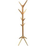 The home deco factory porte - manteau arbre en bois naturel - 178 cm - beige