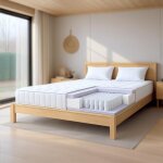 The white stone matelas 80 x 190 cm ressorts ensach�s et m�moire de forme hauteur 25 cm ergonomique ignifuge ...