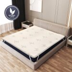 The white stone surmatelas 140 x 190 cm en latex naturel tissu en bambou respirant et déhoussable hauteur ... The white stone surmatelas 140 x 190 cm en latex naturel tissu en bambou respirant et déhoussable hauteur ...
