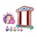 Th��tre de marionnettes - deqube - peppa - bois - inclus marionnettes � doigts