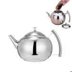 Th�i�re en acier inoxydable - argent - avec d�s - 2 litres - th�i�re - induction - lavable au lave - ...