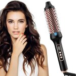 Thermal brush ionique brosse chauffante coiffante 38mm double ptc fer  friser 120 - 200? cran lcd peigne ...