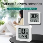 Thermo - hygromtre numrique dintrieur aliment par batterie moniteur de temprature et dhumidit pour ...