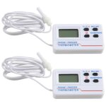 Thermomètre de congélateur double alarme de température affichage numérique intérieur thermomètre Électronique ... Thermomètre de congélateur double alarme de température affichage numérique intérieur thermomètre Électronique ...