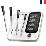 Thermom�tre de cuisine bbq inkbird int - 14 - bw sans fil 4 sondes wifi 24 g et bluetooth 5. 4 91m pour ...