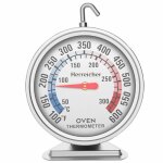Thermom�tre de four analogique acier inoxydable grand cadran pour four �lectrique gaz barbecue cuisine ...