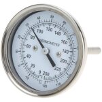Thermometre de four a haute temperature en acier inoxydable mesure precise de la temperature outils de ...