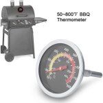 Thermom�tre four inox 50~800? pour barbecue grill fumoir - cyan6323 label