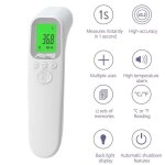 Thermomètre frontal mesure frontale lecture code couleur lcd alerte fièvre fonction mémoire Thermomètre frontal mesure frontale lecture code couleur lcd alerte fièvre fonction mémoire