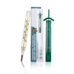 Thermomtre au gallium - sans mercuresr et prcissans piles - thermometre en verre - pour enfants et ...