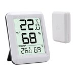 Thermomtre intrieur et extrieur connect sans fil hygromtre lcd commutateur ? / ?