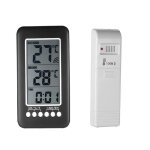 Thermomtre interieur et exterieur sans fil 2 en 1 horloge thermomtre lcd ? / ? thermomtre intrieur ...
