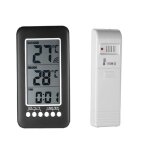 Thermomtre interieur et exterieur sans fil 2 en 1 horloge thermomtre lcd ? / ? thermomtre intrieur ...