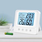 Thermom�tre int�rieur hygrom�tre intelligente r�tro�clairage thermom�tre maison hygrom�tre bureau serre ...