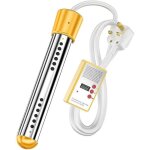 Thermoplongeur �lectrique 3000w chauffe - baignoire en acier inoxydable chauffe - eau pour natation et ...