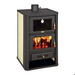 Thermopole  bois avec four prity fg w15 ? 194 kw noir graphite classe a avec chaudire intgre de ...