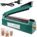 Thermoscelleuse 200mm joint 3mm contr�le temp�rature 8 vitesses soudure sacs plastique pp / pe