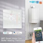 Thermostat wifi programmable - arhatreya - chauffage eau / gaz - blanc - ip20 Thermostat wifi programmable - arhatreya - chauffage eau / gaz - blanc - ip20