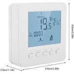 Thermostat de chauffage cran lcd intelligent rgulateur de temprature ambiante programmable pour maison ...