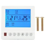 Thermostat intelligent ac220v climatisation centrale temp�rature de leau interrupteur � trois vitesses ...