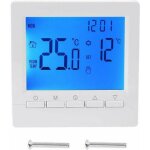Thermostat mural intelligent avec écran lcd pour plancher chauffant - rétroéclairage bleu Thermostat mural intelligent avec écran lcd pour plancher chauffant - rétroéclairage bleu