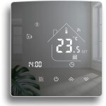 Thermostat wifi intelligent ecran miroir thermostat chaudire  gaz thermostats connect thermostat programmab ...
