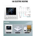 Thermostat wifi tuya contrôle de température chauffage électrique au sol eau trv ac90 - 240 v 3 a 16 ... Thermostat wifi tuya contrôle de température chauffage électrique au sol eau trv ac90 - 240 v 3 a 16 ...