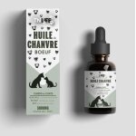 Thilife ? huile de graines de chanvre go�t b?uf pour chiens & chats adultes ? flacon 30 ml avec pipette ...