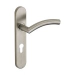 Thirard - ensemble de poign�es pour porte dentr�e ouranus trou de cylindre carr� 7mm entraxes 195mm inox ...