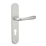Thirard - ensemble de poign�es pour porte dentr�e pelope trou de cylindre carr� 7mm entraxes 195mm argent ...