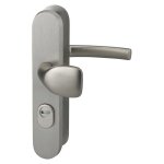 Thirard ensemble de poign�es de s�curit� pour porte dentr�e pali�re - entraxes 216 mm - anodis� inox