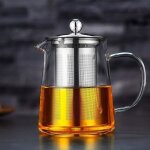 Thire en verre avec infuseurthire en verre avec brosse tassethire en verre borosilicate transparent multicolor ...