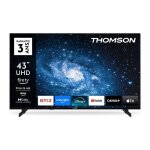 Thomson 43 pouces (108 cm) uhd led fire tv avec commande vocale alexa bluetooth 5. 0 ports hdmi usb av ...