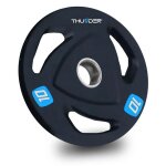Disques de poids en fonte thunder� 10 kg al�sage 30 / 31 mm fitness musculation plaques pour halt�res ...