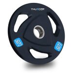 Disques de poids en fonte thunder� 125 kg al�sage 30 / 31 mm fitness musculation plaques pour halt�res ...