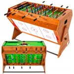 Thunder table de baby foot pliable intrieur smart pour enfant 126 x 82. 5 x 84cm finition en bois